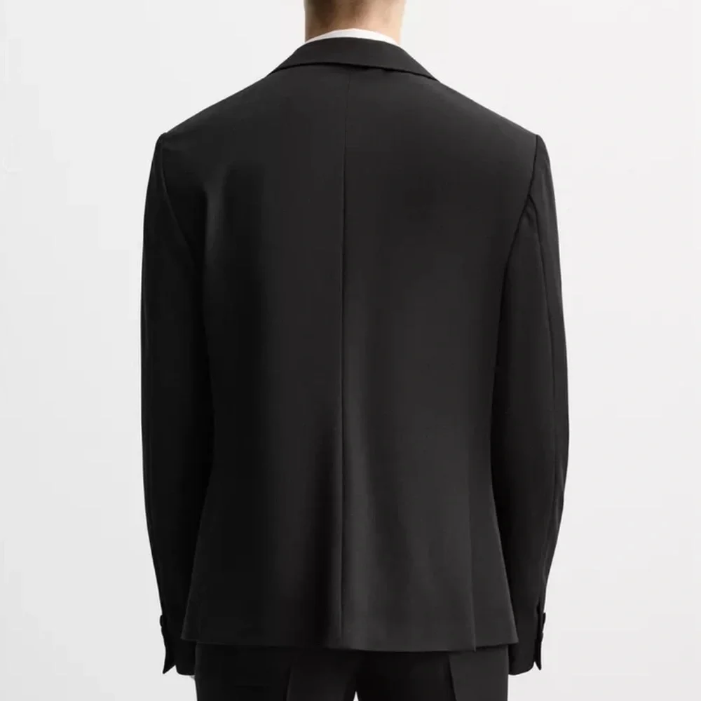 Zara Classic Black Men's Blazer Size 40 Slim fit Formal jacket